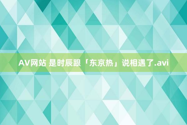 AV网站 是时辰跟「东京热」说相遇了.avi