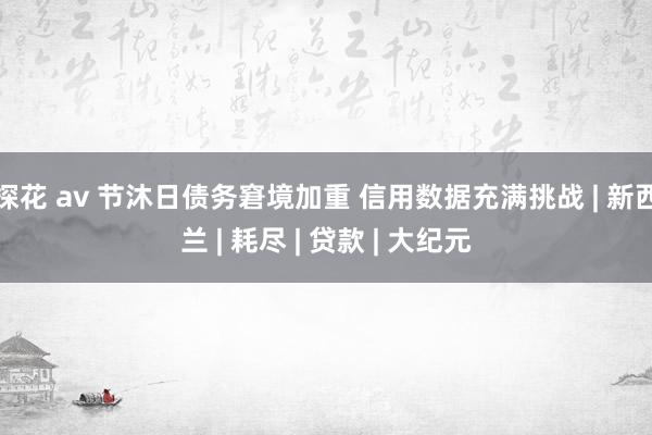 探花 av 节沐日债务窘境加重 信用数据充满挑战 | 新西兰 | 耗尽 | 贷款 | 大纪元