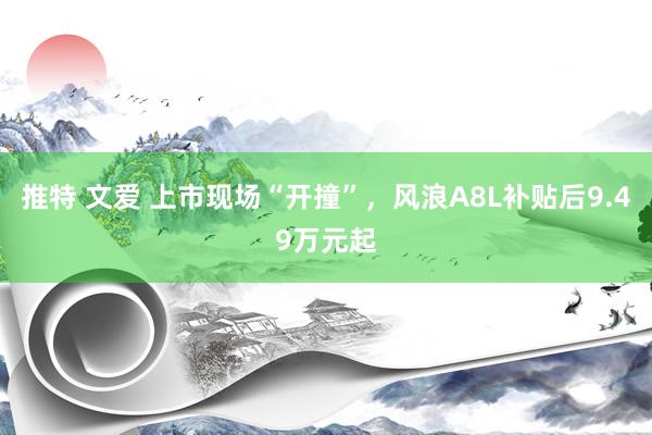 推特 文爱 上市现场“开撞”，风浪A8L补贴后9.49万元起